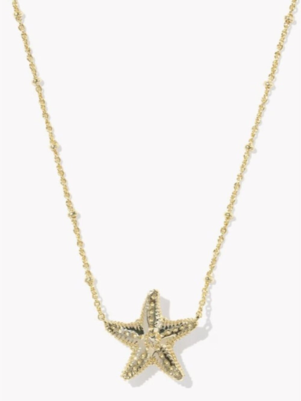 💞💞💖 kendra scott parker starfish gold short pendant necklace - Picture 2 of 4